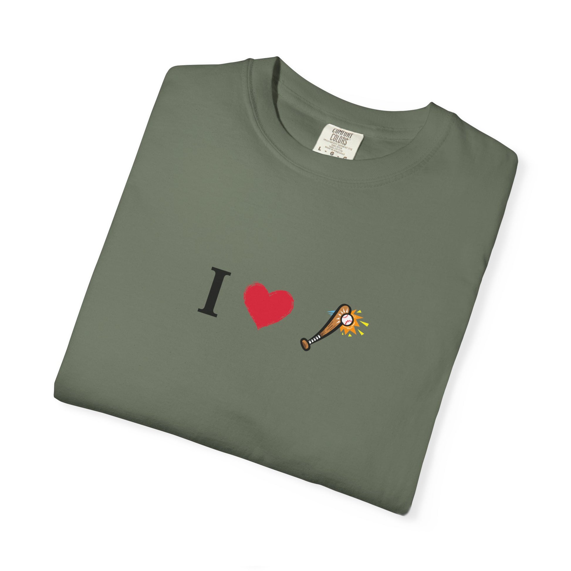 I Love Baseball  Unisex Tee, Gift for Couples, Cute Matching T-Shirts, Casual Everyday Wear, Anniversary Present, Love Shirt - TRV