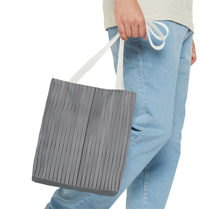 Stylish Gray Striped Tote Bag for Everyday Use - TRV