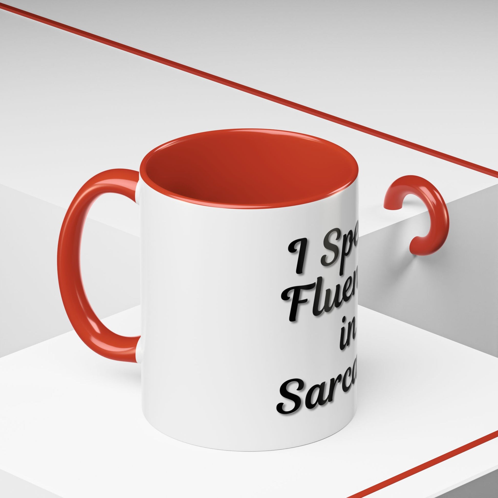 Sarcasm Accent Coffee Mug - I Speak Fluently in Sarcasm - Funny Gift for Coffee Lovers - TRV