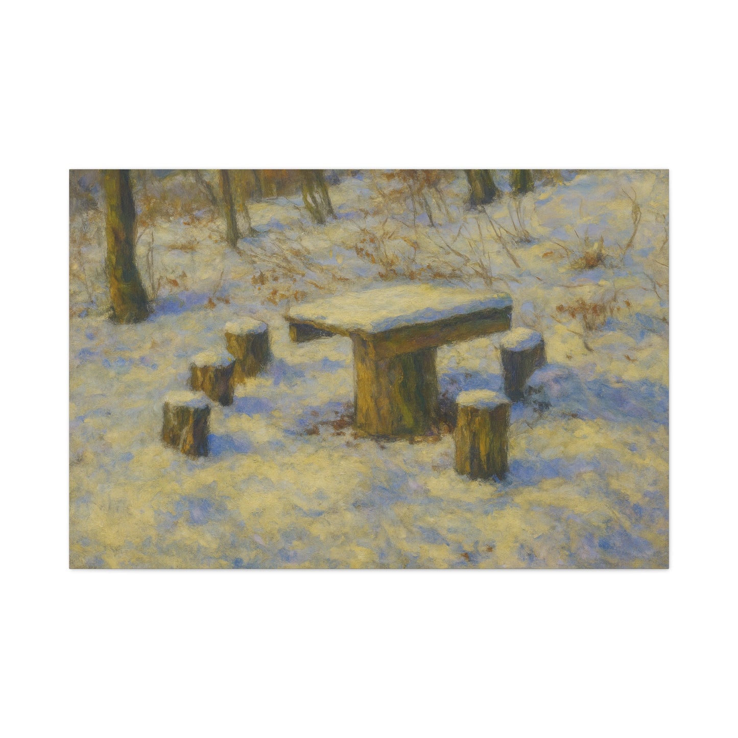 Matte Canvas Wall Art, Rustic Outdoor Scene, Nature Decor, Home Wall Décor, Cozy Cabin Vibe, Perfect for Gift Giving - TRV