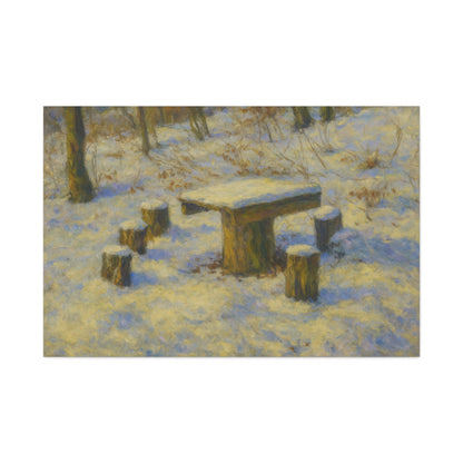 Matte Canvas Wall Art, Rustic Outdoor Scene, Nature Decor, Home Wall Décor, Cozy Cabin Vibe, Perfect for Gift Giving - TRV