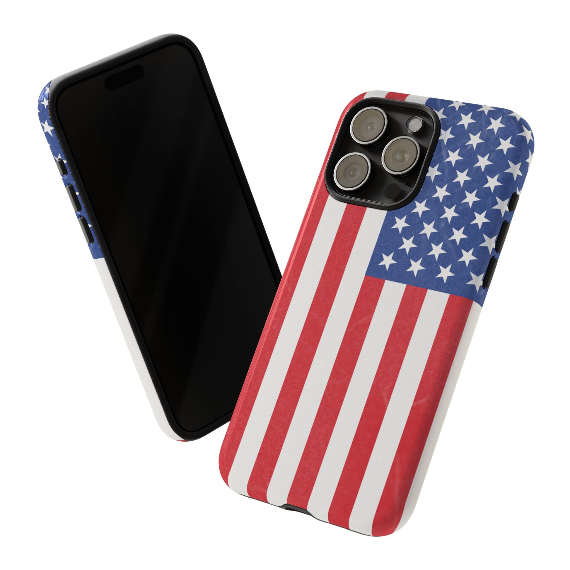 Patriotic Phone Case - Tough Cases for Veterans, USA Lovers, Independence Day, Memorial Day, Flag Design - TRV