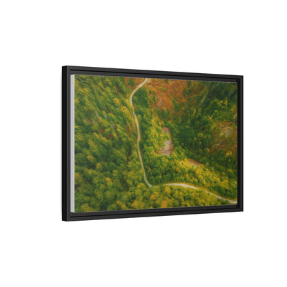 Framed Nature Canvas Art Print, Vibrant Forest Wall Decor, Abstract Landscape Artwork, Home Decoration, Gift for Nature Lovers - TRV