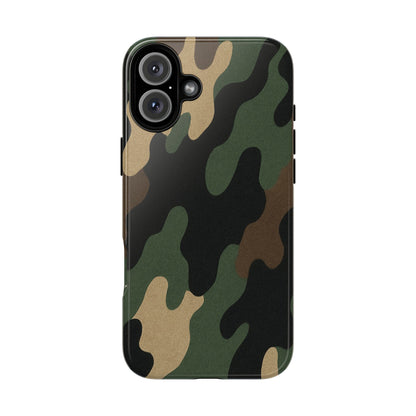 Camouflage Phone Case, Tough Phone Cover, Military Style Accessory, Protective Case for Men, Gifts for Soldiers - TRV