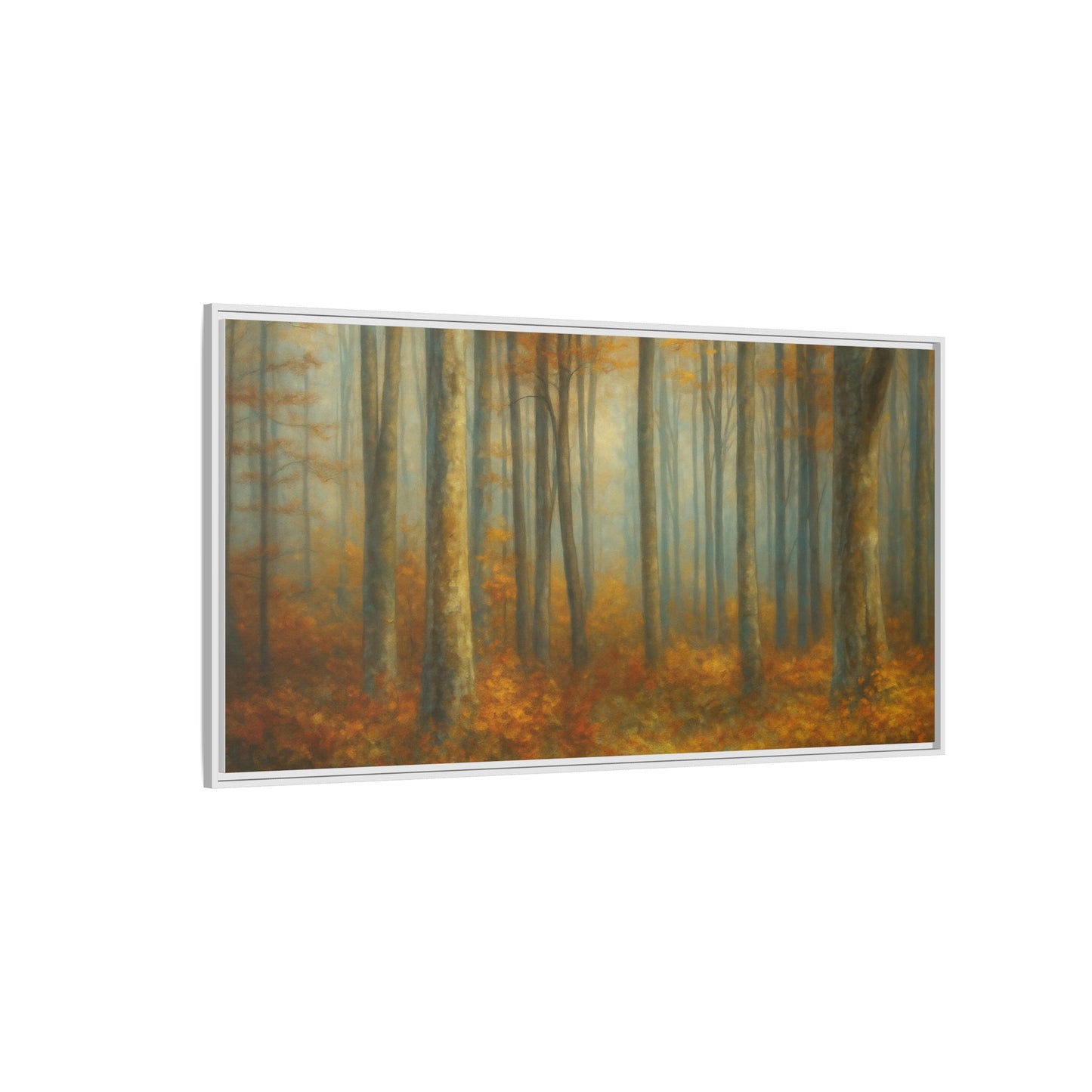 Autumn Forest Canvas Art, Framed Wall Decor, Rustic Home Decor, Nature Artwork, Gift for Nature Lovers - TRV