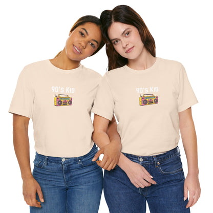 Retro Boombox Tee — 90s Kid Graphic T-Shirt