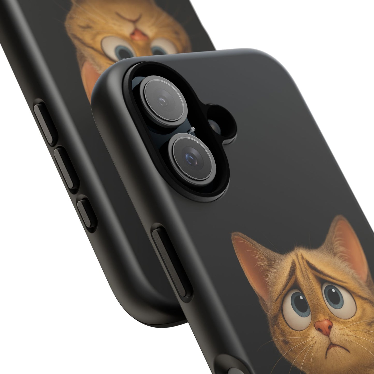 Cute Cat Phone Case, Adorable Kitty Cover, Pet Lover Gift, Unique Animal Design, Customizable Mobile Case - TRV