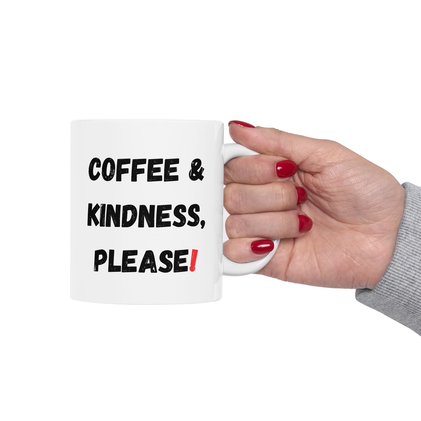 Inspirational Coffee Mug - 'Coffee & Kindness, Please!' - Perfect Gift for Friends & Family - TRV