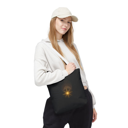 Radiant Starburst Tote Bag | Golden Light Celestial Design - TRV