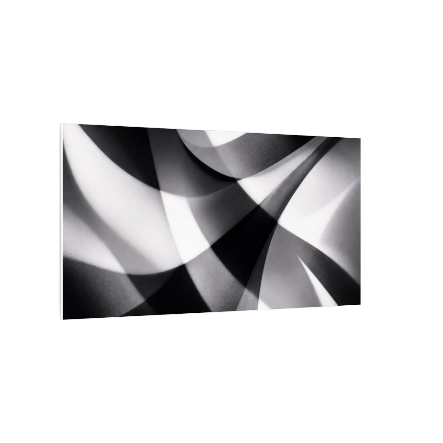 Abstract Black and White Swirl Matte Canvas