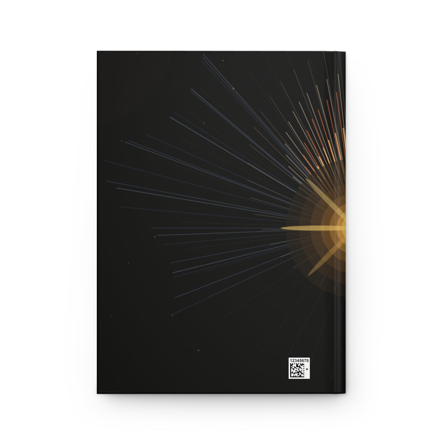 Golden Sunburst Minimalist Hardcover Journal | Matte