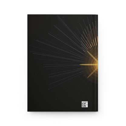 Golden Sunburst Minimalist Hardcover Journal | Matte