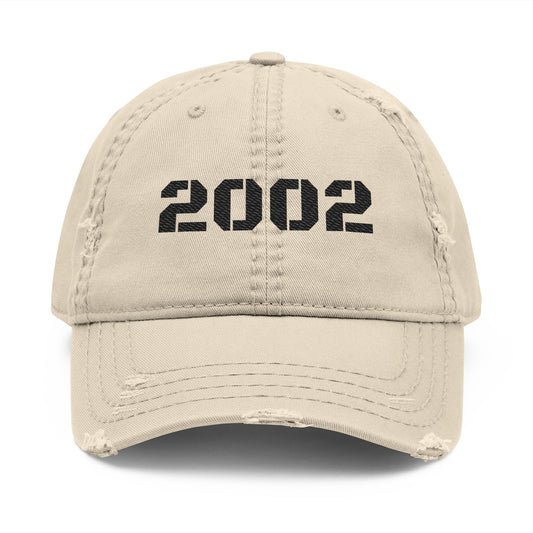 Vintage Embroidered Dad Hat - Distressed Cap for Casual Style, Gift for Him, 2002 Throwback, Birthday Cap, Trendy Accessories - TRV