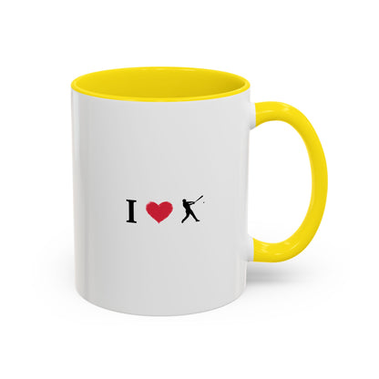 Baseball Love Accent Coffee Mug – Perfect Gift for Sports Fans, Home or Office Use, Great for Birthdays, Anniversaries, and Holidays - TRV