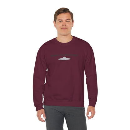 Relaxing UFO Driving Sweatshirt, Funny Gift for UFO Lovers, Unisex Crewneck Pullover, Casual Wear, Space Enthusiast Apparel