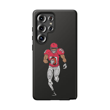 Football Player Tough Phone Case – Protective Black Sports iPhone Case