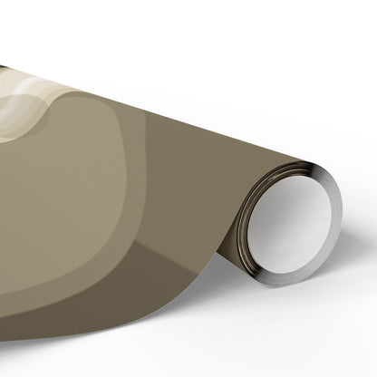 Neutral Abstract Circles Wrapping Paper