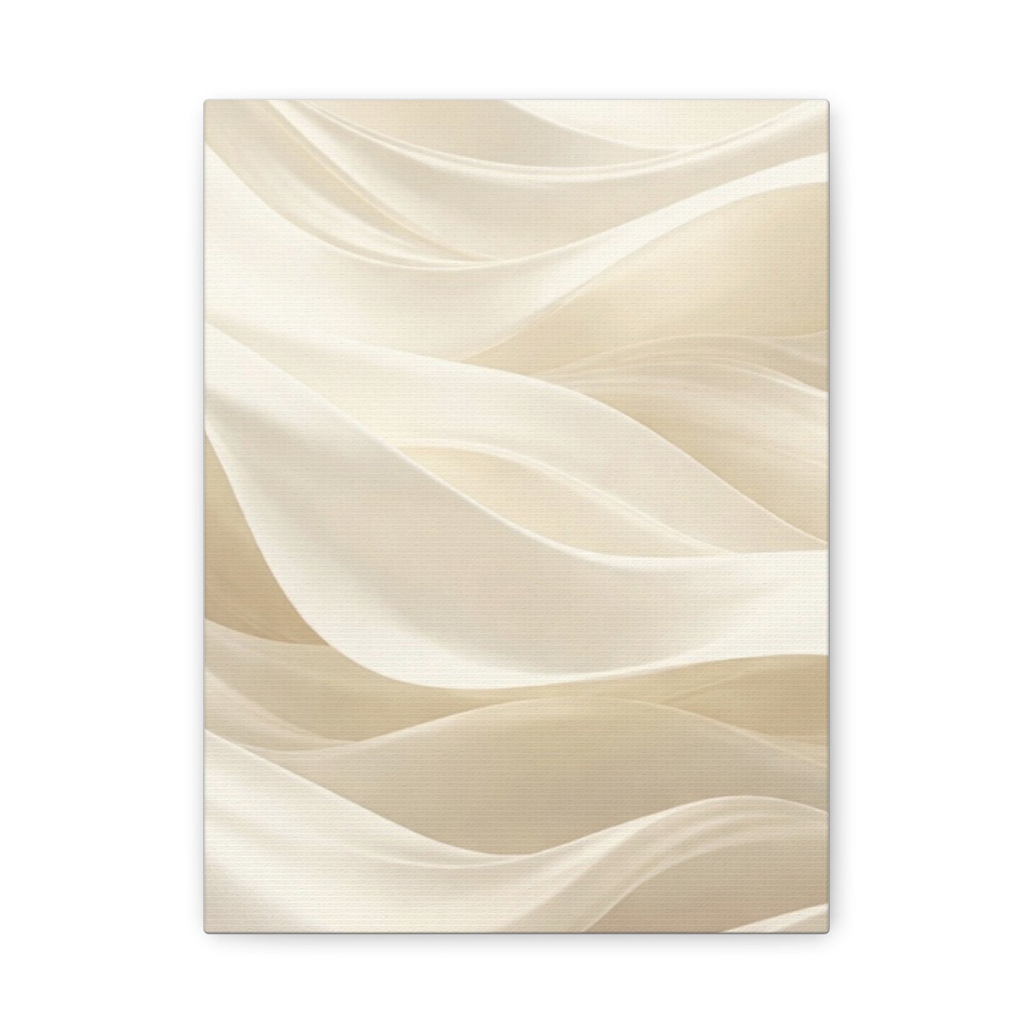 Neutral Abstract Wave Art Matte Canvas