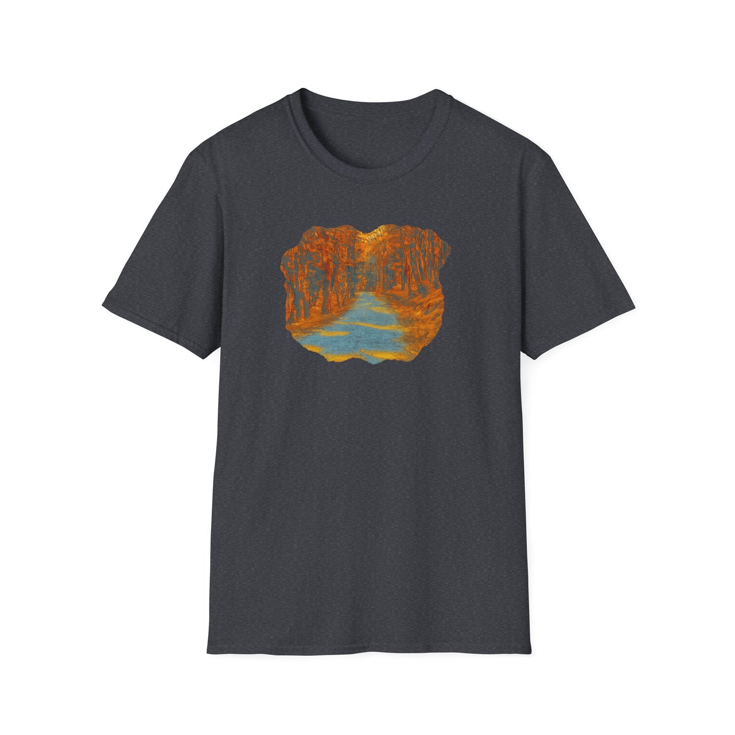 Nature-Inspired Unisex Softstyle T-Shirt, Outdoor Lover Gift, Casual Wear, Ideal for Hiking, Nature Trips, Unique Graphic Tee - TRV