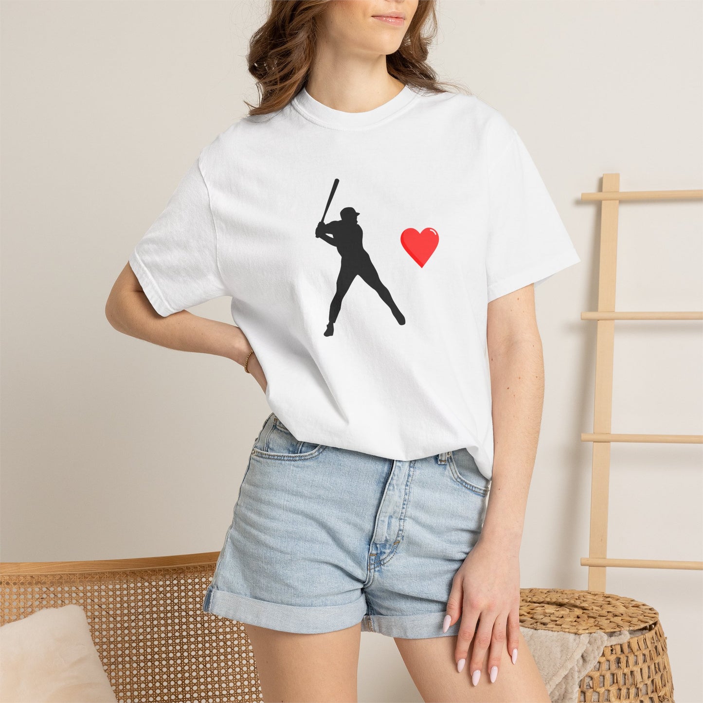 Baseball Love T-Shirt, Unisex Sports Tee, Gift for Baseball Fans, Valentine's Day Shirt, Game Day Apparel, Soft Cotton Top