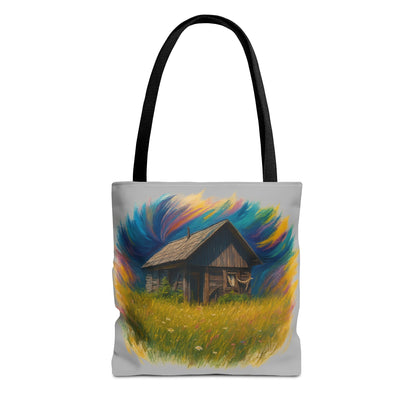 Rustic Charm Tote Bag | Boho Bag | Eco-Friendly Custom Design | Nature Lover Gift | Canvas Purse | Casual Carryall - TRV