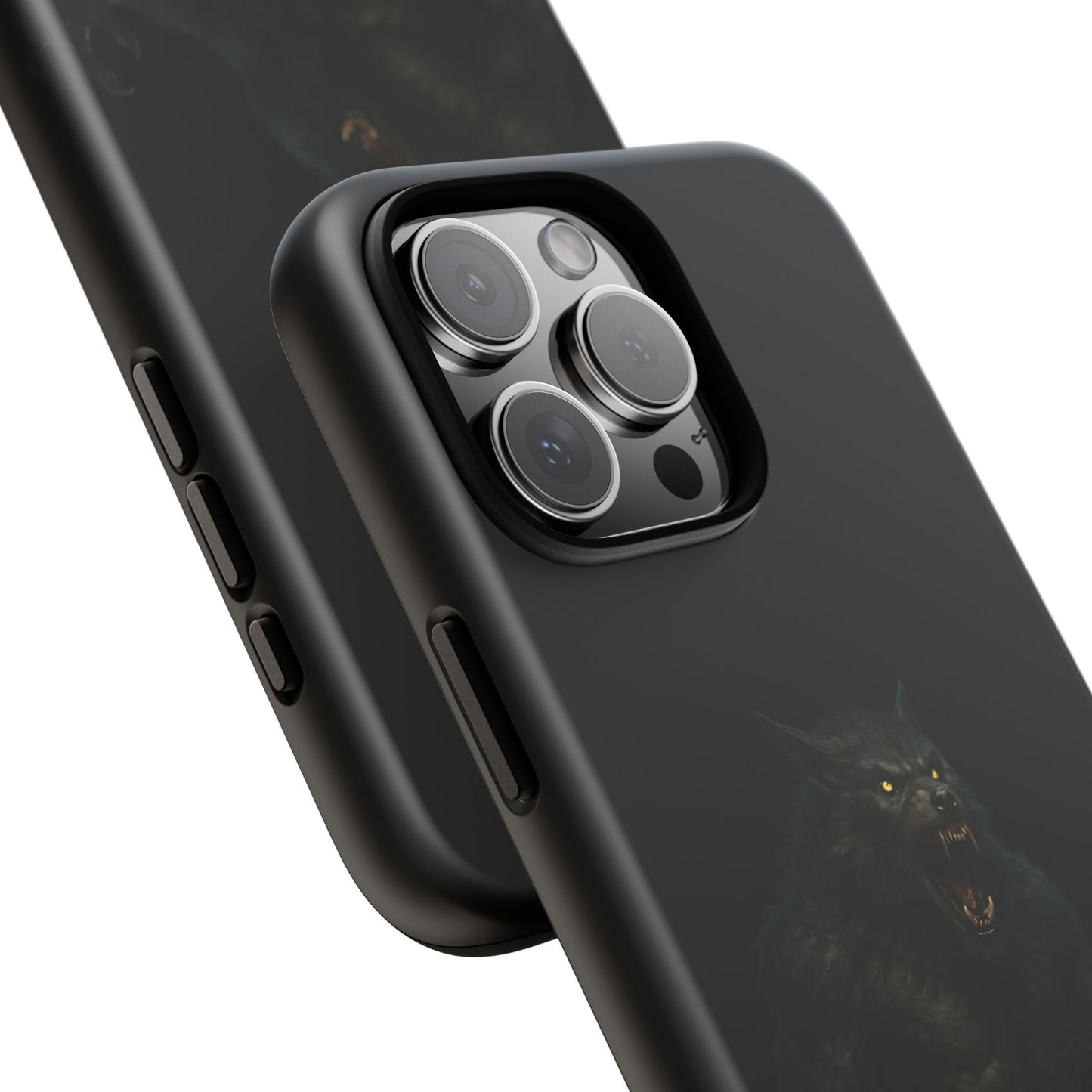 Werewolf Phone Case, Tough Cases, Black Panther Design, Gift for Animal Lovers, Phone Accessories, Fierce Phone Protection - TRV