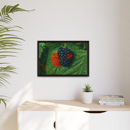 Van Gogh Style Blackberry Canvas Art, Framed Wall Decor, Botanical Print, Summer Home Decor, Gift for Garden Lovers - TRV