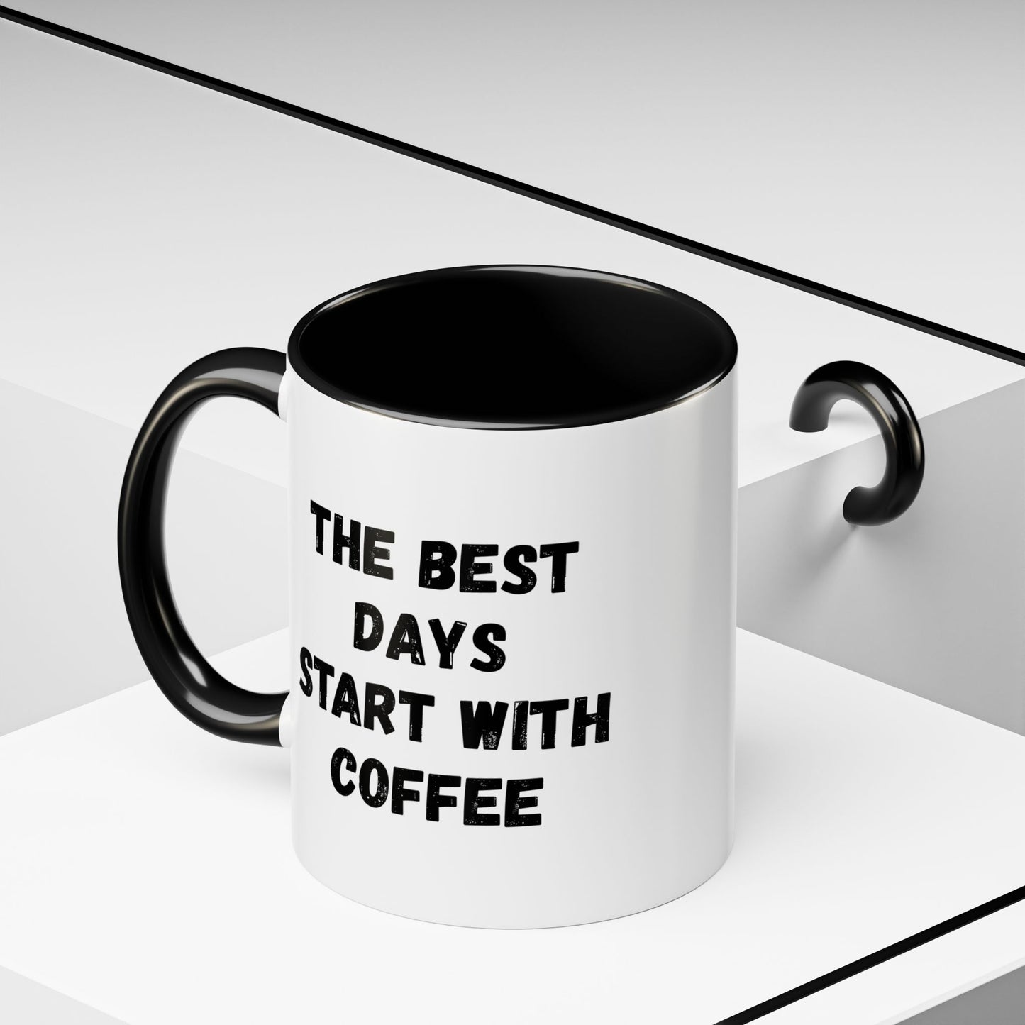 Inspirational Coffee Mug - The Best Days Start With Coffee - Gift for Coffee Lovers, Office Decor, Kitchenware, Birthday Gift, Motivational