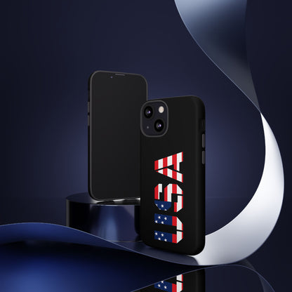 USA Flag Phone Case, Tough Phone Cover, Patriotic Gift, Independence Day Accessory, American Pride Mobile Case - TRV