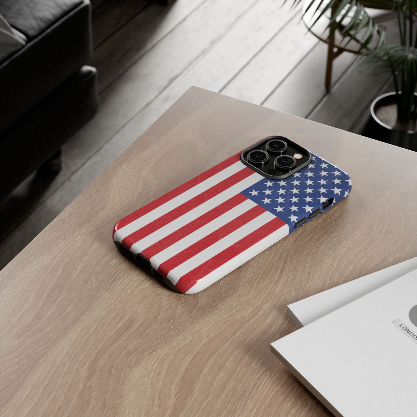Patriotic Phone Case - Tough Cases for Veterans, USA Lovers, Independence Day, Memorial Day, Flag Design - TRV