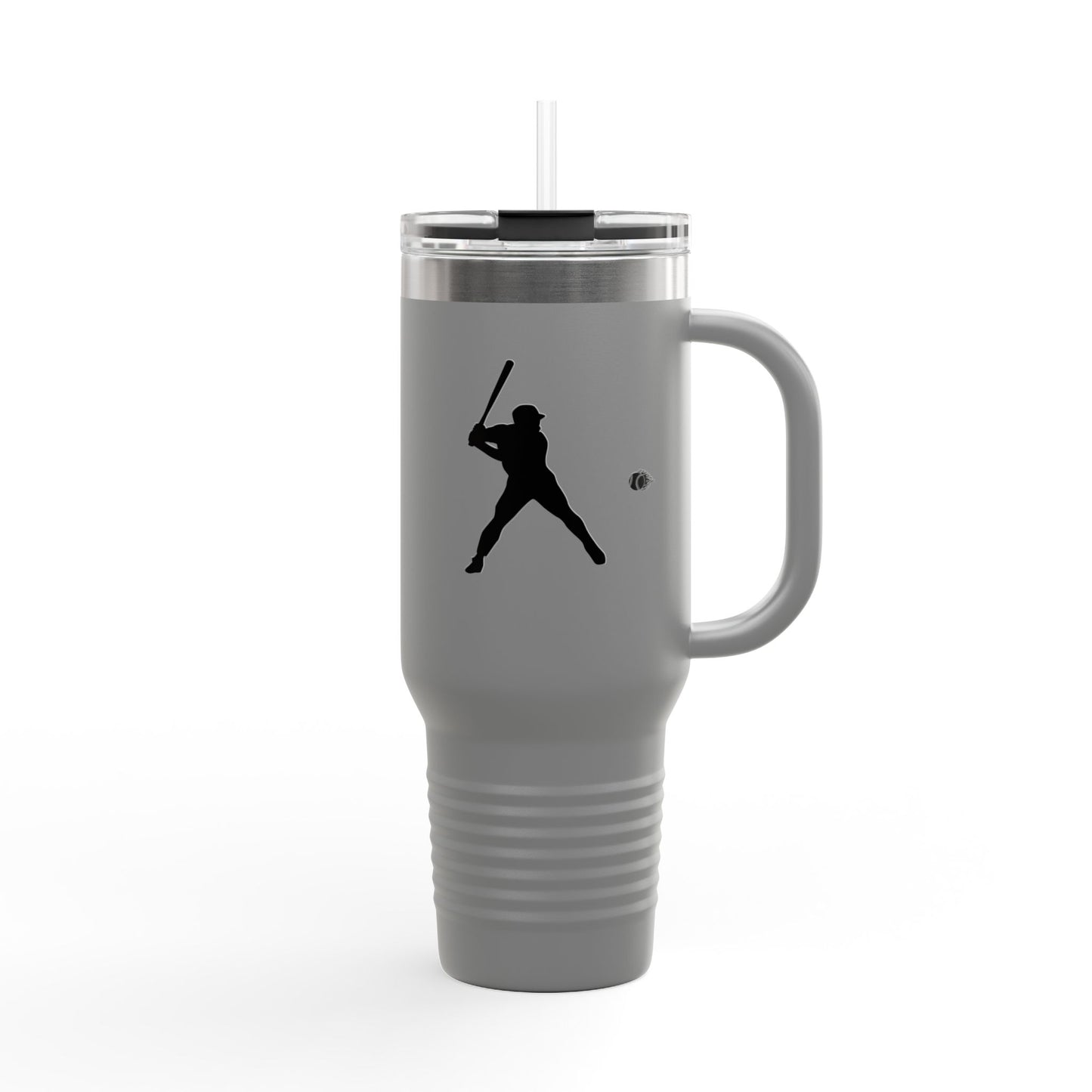 Baseball Player Insulated Travel Mug - 40oz, Sports Enthusiast Gift, Coffee Cup, Active Lifestyle, Personalized Mug, Custom Travel Tumbler - TRV