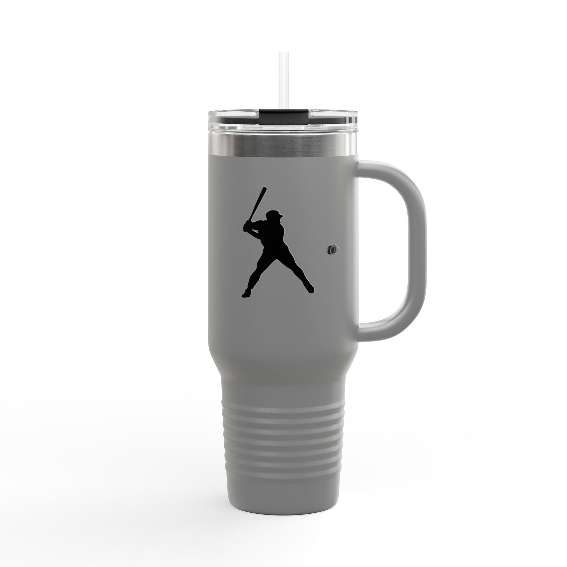 Baseball Player Insulated Travel Mug - 40oz, Sports Enthusiast Gift, Coffee Cup, Active Lifestyle, Personalized Mug, Custom Travel Tumbler - TRV