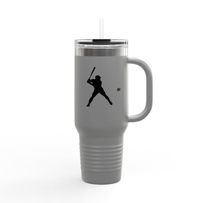 Baseball Player Insulated Travel Mug - 40oz, Sports Enthusiast Gift, Coffee Cup, Active Lifestyle, Personalized Mug, Custom Travel Tumbler - TRV