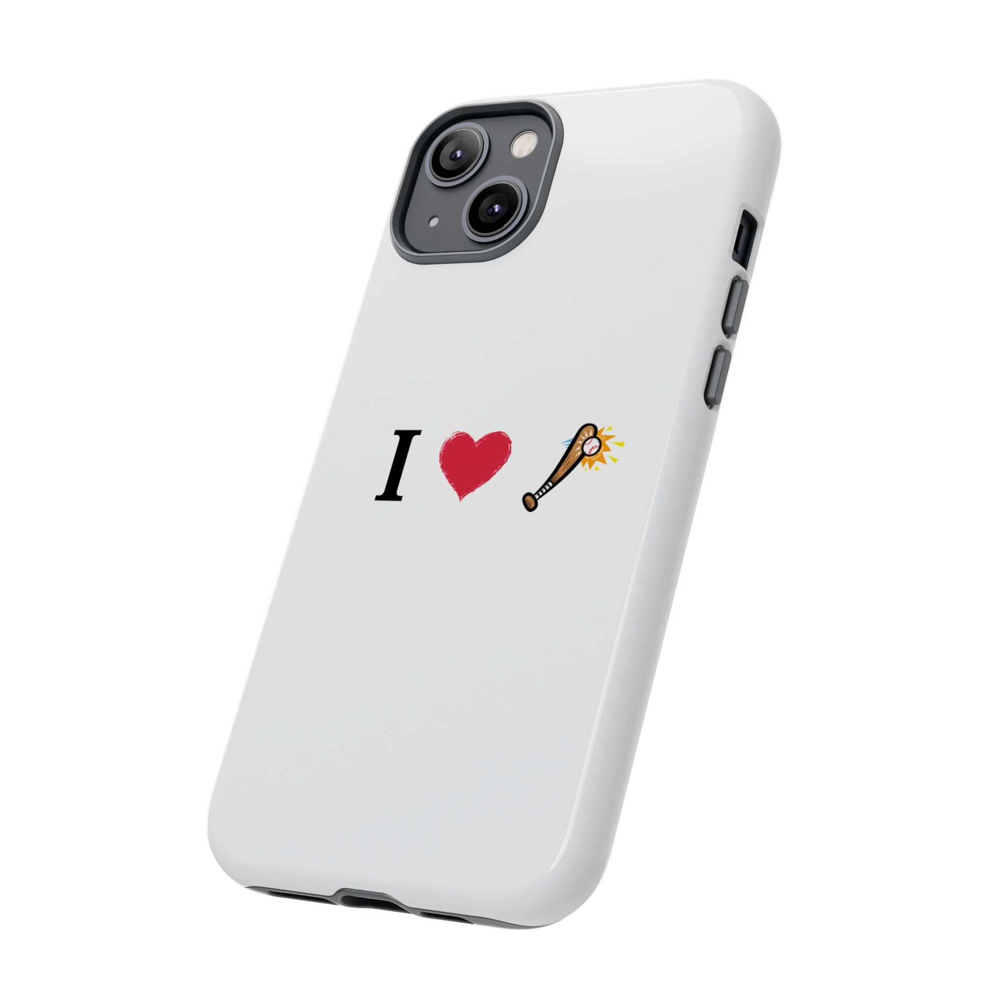 I Love Baseball Vibe Phone Case - Tough Cases for Sports Lovers, Gifts for Athletes, Fun Accessories, iPhone and Android Compatible - TRV