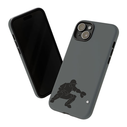 Baseball Catcher Phone Case, Sports Phone Accessory, Tough Cases, Gift for Athletes, Sports Fan Merchandise, Unique Design - TRV