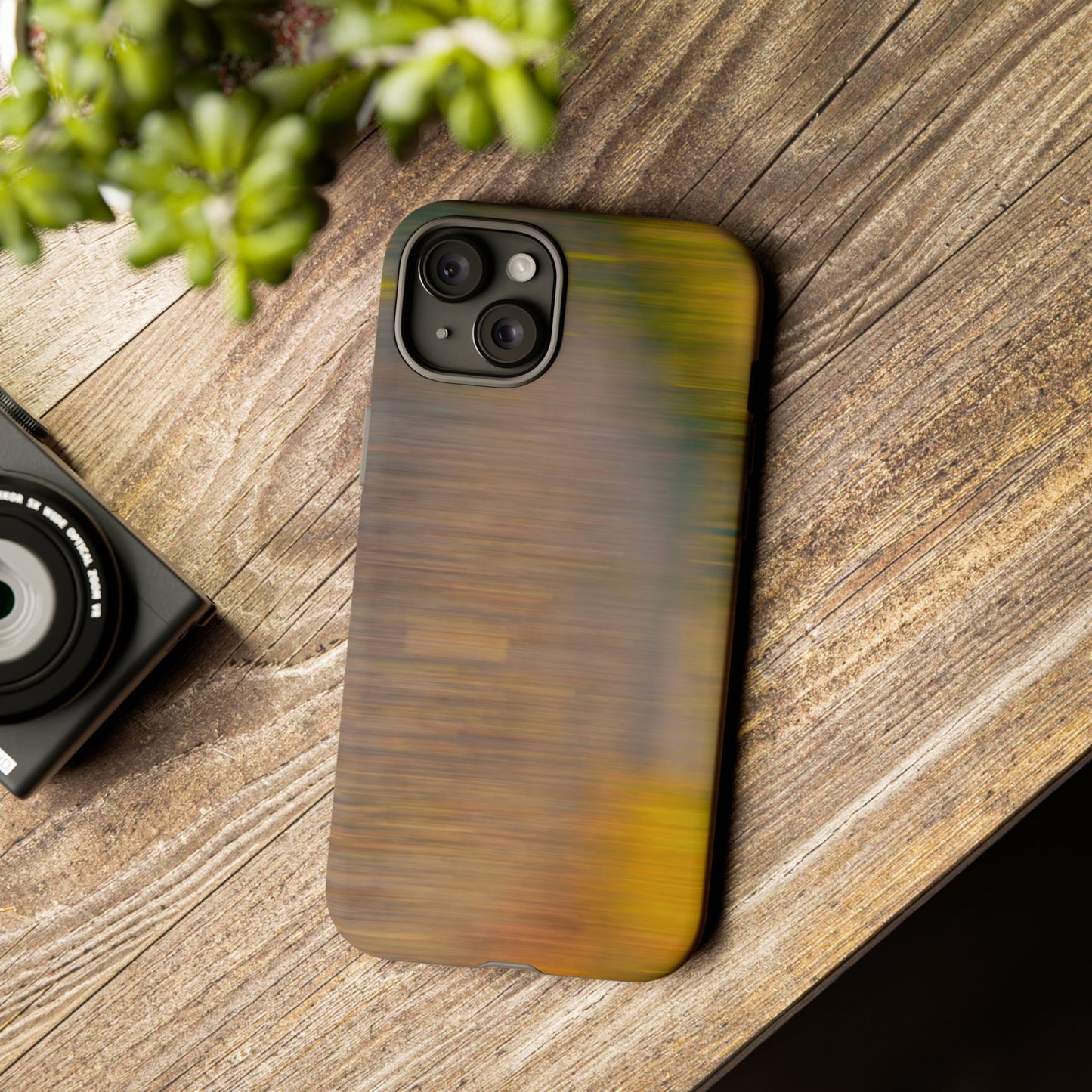 Autumn Blur Tough Phone Case — Fall Colors Protective iPhone Cover