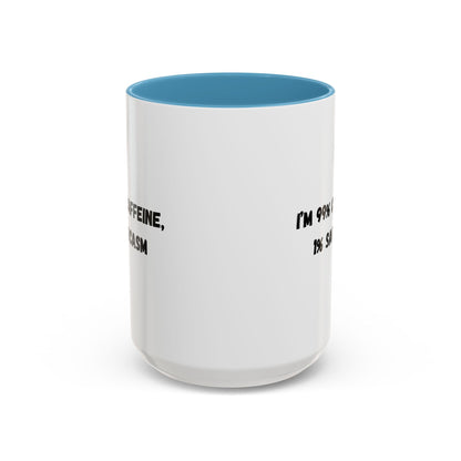 Sarcastic Coffee Mug - Funny Gift for Coffee Lovers, Black and White Accent Mug, Gift for Birthdays, Office Humor, Caffeine Enthusiasts