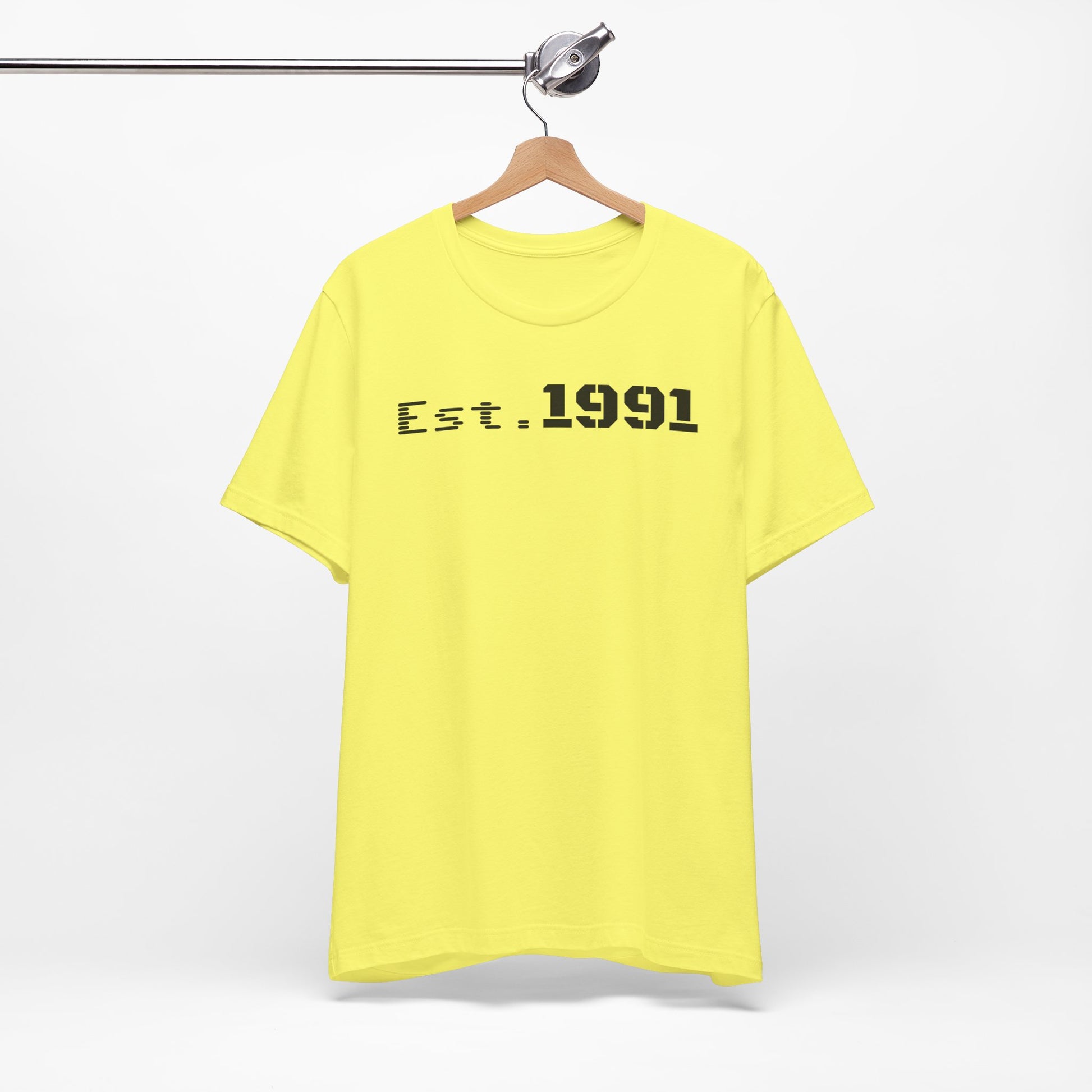 Established 1991 Unisex Jersey Tee | Vintage Anniversary Gift | Casual Wear, Birthday Shirt, Retro Style, Statement Tee, Gift for Him/Her - TRV