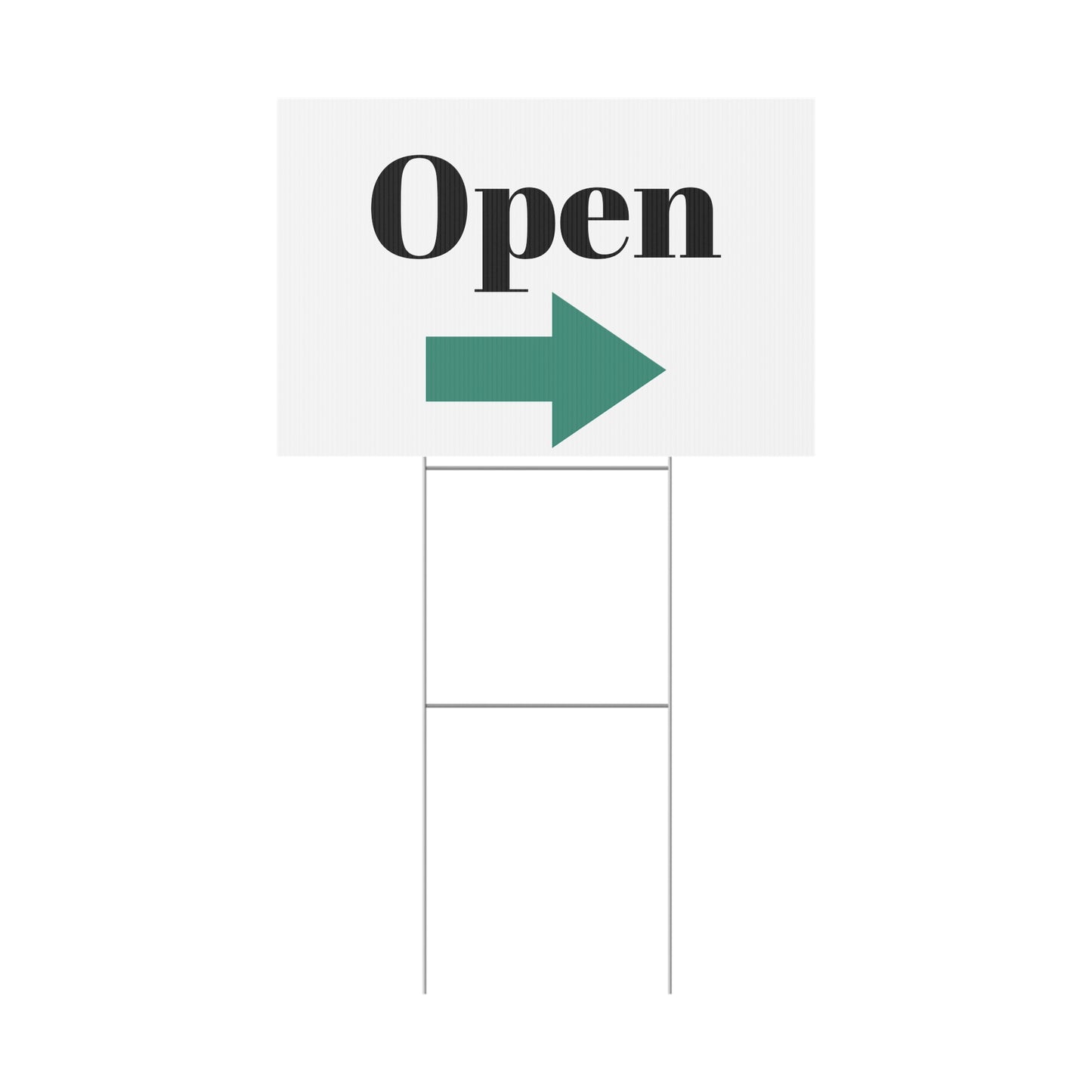 Open for Business Yard Sign, Outdoor Signage for Shops, Business Open Sign, Directional Open Sign, Storefront Display - TRV