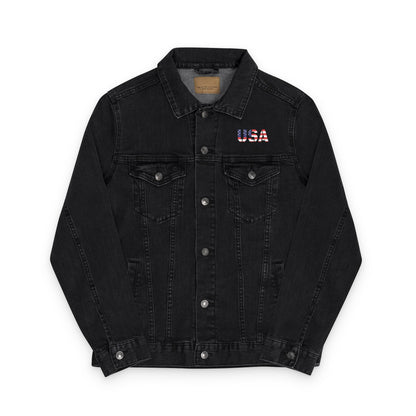 Embroidered Unisex Denim Jacket - Stylish, Casual, Perfect for Summer Outings, Men's & Women's Fashion Statement, Birthday Gift, [...] - TRV