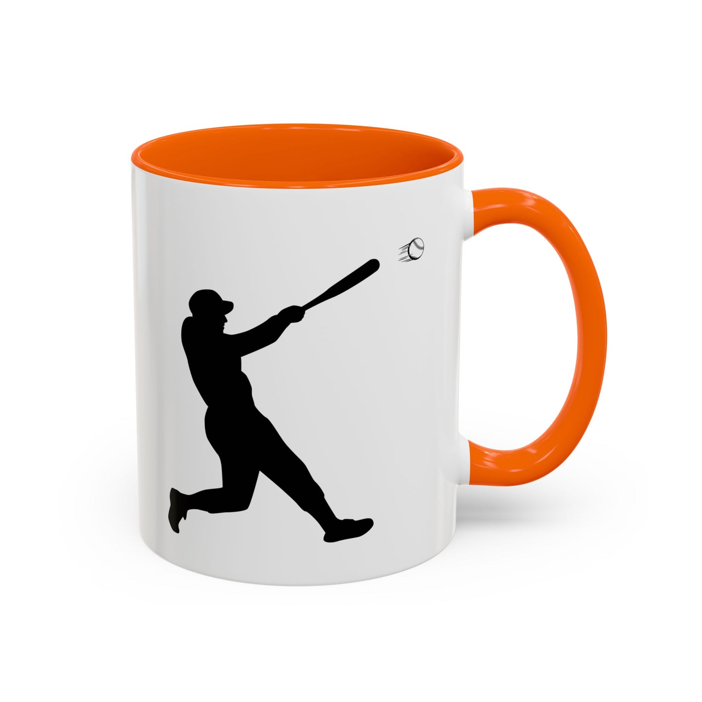 Baseball Player Accent Coffee Mug, Sports Gift, Baseball Lover Mug, Unique Coffee Cup, Personalized Sports Mug - TRV