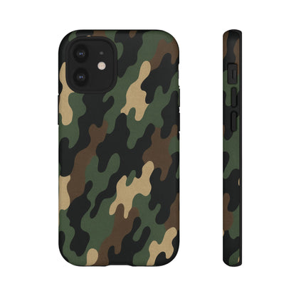 Camouflage Phone Case, Tough Cases, Military Style, Unique Phone Accessories, Gift for Him, Durable Phone Cover - TRV