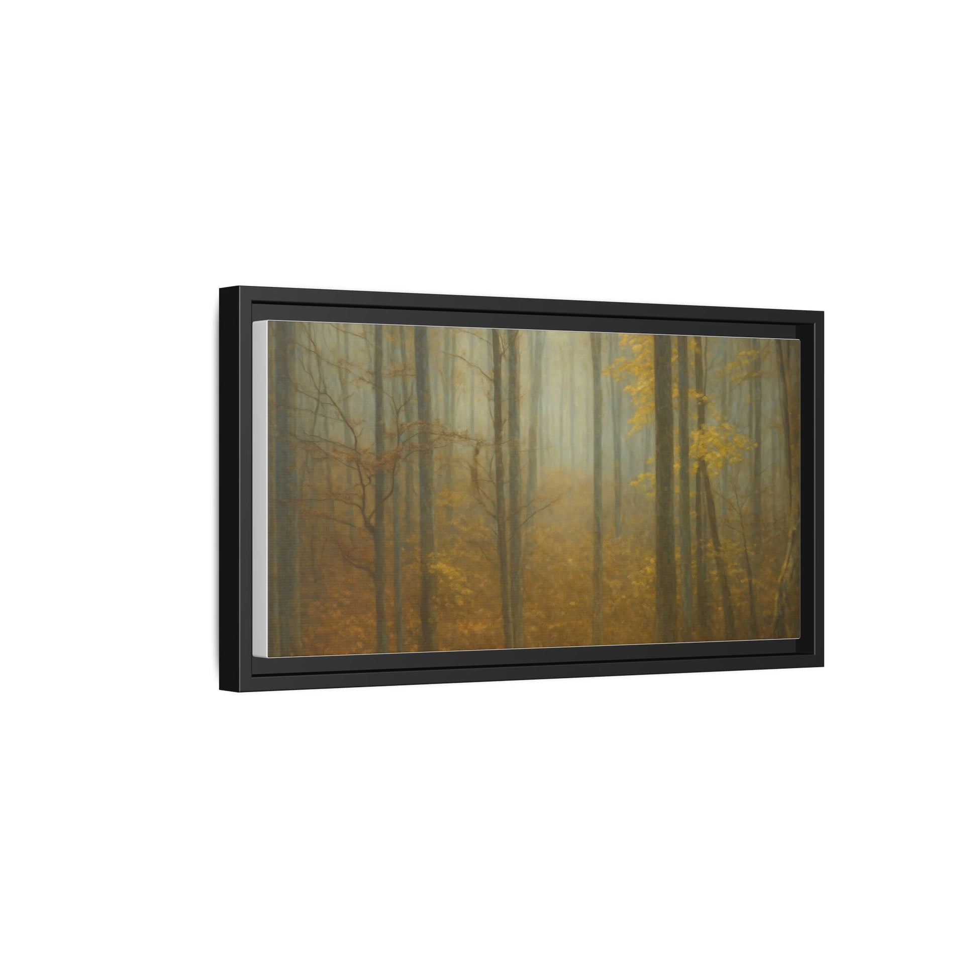 Framed Matte Canvas Art | Serenity in the Forest | Nature Wall Decor, Home Gallery, Cozy Living Room, Gift for Nature Lovers - TRV