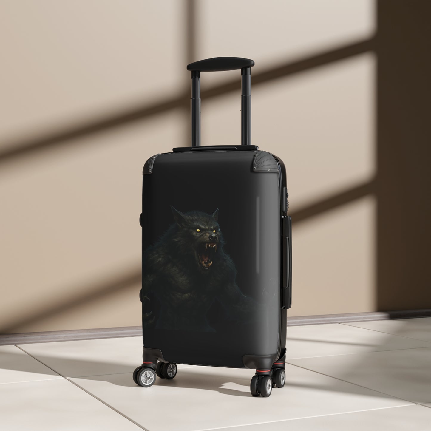 Fierce Werewolf Suitcase, Travel Luggage, Halloween Travel, Unique Carry-On, Adventure Gear, Gift for Travelers, Fantasy Travel - TRV