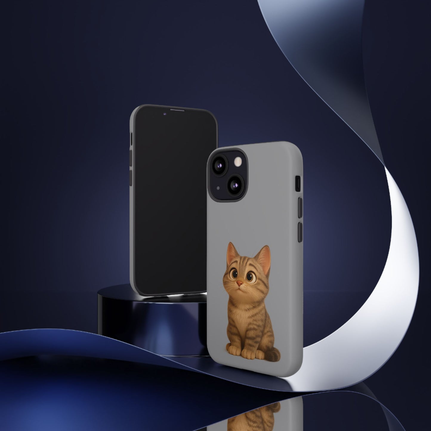 Cute Cat Phone Case, Kawaii Pet Accessory, Gift for Cat Lovers, Animal Phone Cover for Kids, Unique Kitty Design, Birthdays, Holidays - TRV