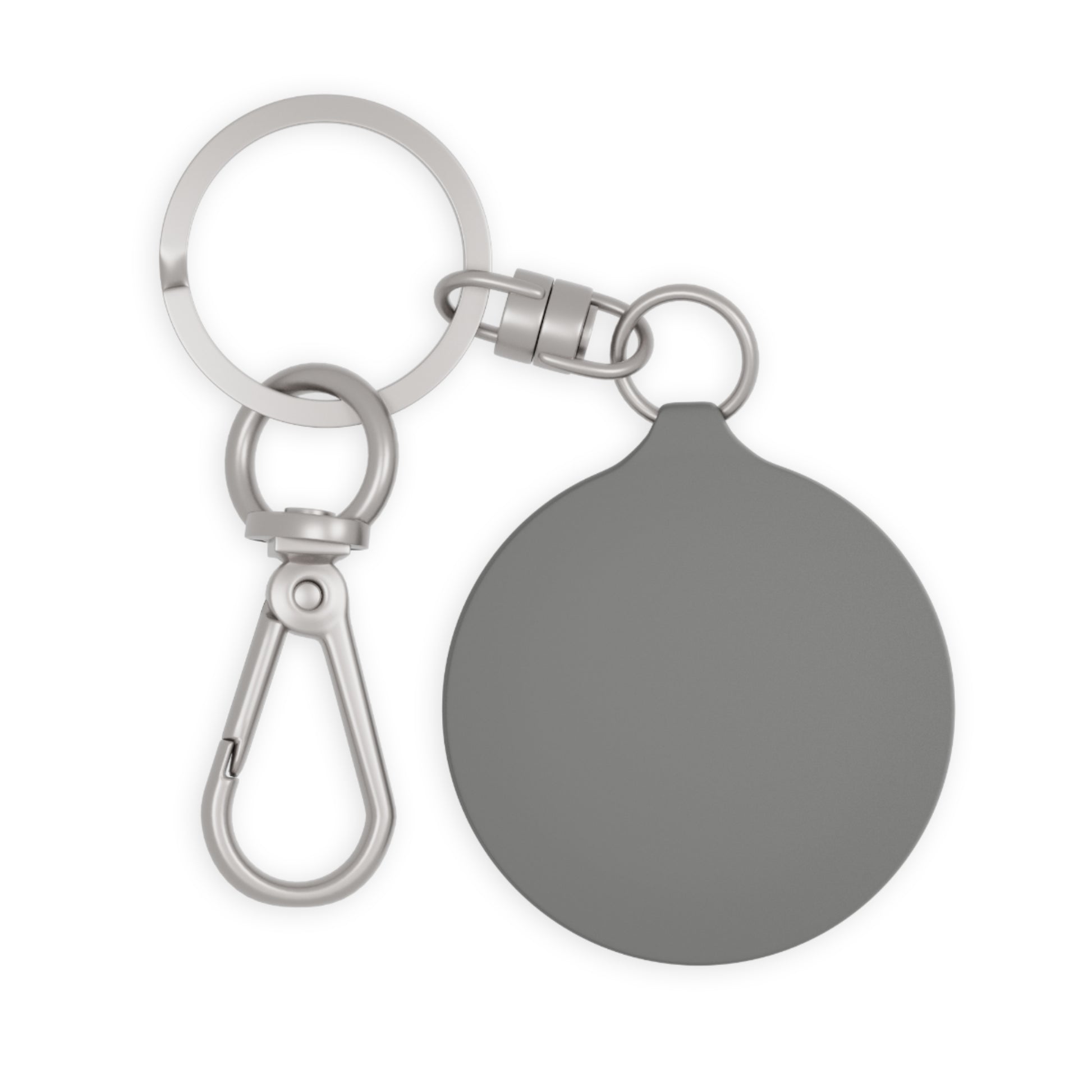 Monogram Initials Keyring Tag | Personalized Round Keychain - TRV