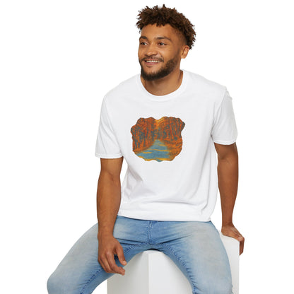 Autumn Pathway Unisex Softstyle T-Shirt, Cozy Fall Shirt, Nature Lover Tee, Scenic Route Top, Gift for Hikers, Casual Wear, Outdoor [...]