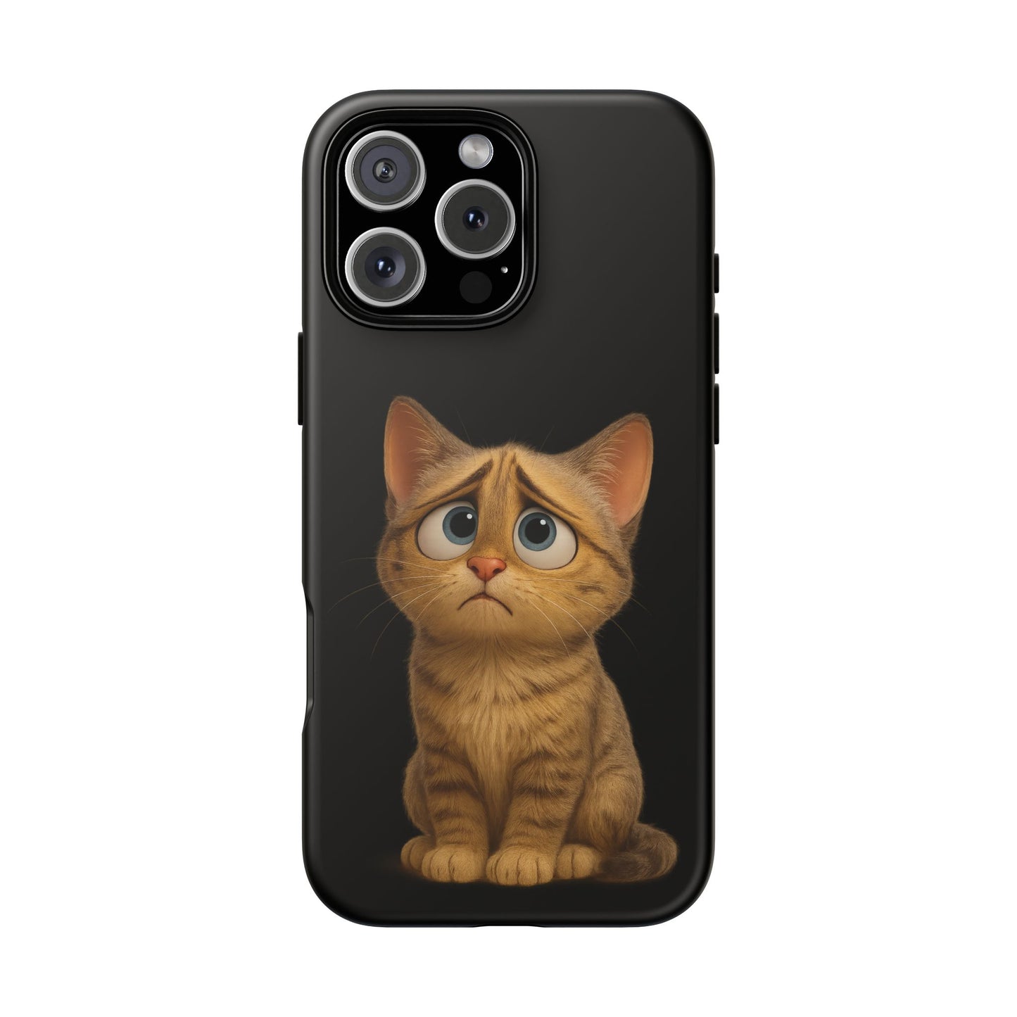 Cute Cat Phone Case, Adorable Kitty Cover, Pet Lover Gift, Unique Animal Design, Customizable Mobile Case - TRV