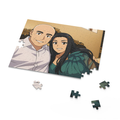 Anime Couple Portrait Puzzle | Custom 120/252/500-Piece - TRV