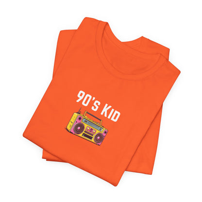 Retro Boombox Tee — 90s Kid Graphic T-Shirt